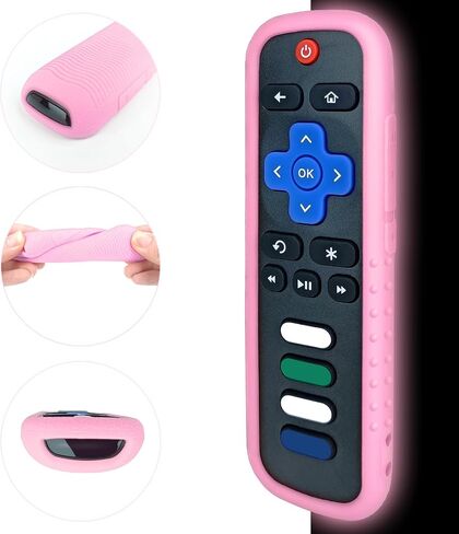 3 Pack Silicone Cover Case for Roku TV Remote in Kuwait