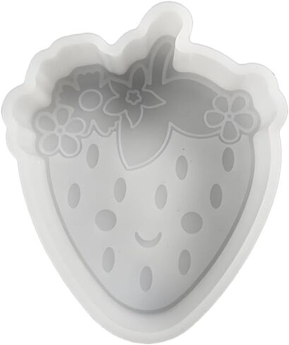 Strawberry Silicone Mold for Making Soap Aroma Beads Car Freshie, Pendant, Candle, Resin,Cement Gypsum Decorative Ornaments (4.17x3.46x1.22in) in Saudi Arabia