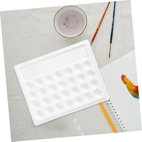 NUOBESTY 1pc Painting Mixing Tray Gouache Palette Watercolor Palette Pigment Tray Gouache Mixing Plate in Saudi Arabia