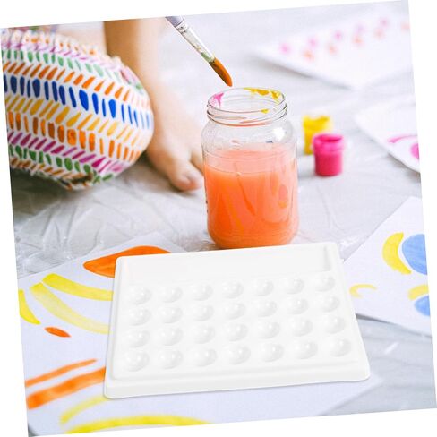 NUOBESTY 1pc Painting Mixing Tray Gouache Palette Watercolor Palette Pigment Tray Gouache Mixing Plate in Saudi Arabia
