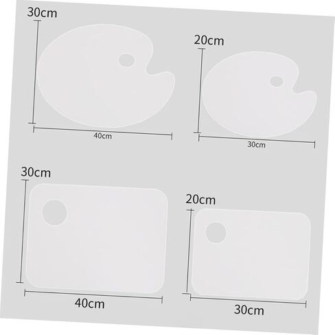 Acrylic Palette for Watercolor Painting 30x20cm Oval Mixing Tray for Artists and Hobbyists for Art Classes and Craft Projects in Saudi Arabia