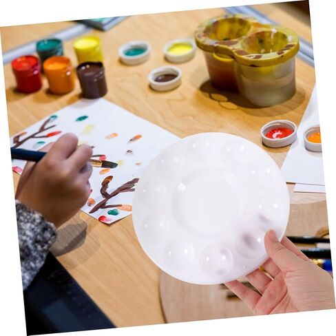 jojofuny 12pcs Portable Watercolor Mixing Trays Set for Artists Gouache Palette Painting Supplies in Saudi Arabia