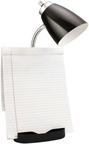 تصميمات بسيطة LD1094-ORG 18.5 "مصباح مكتب Gooseneck بالكامل مع حامل iPad وحامل الكتب ومنفذ شحن مريح للمكتب وغرفة النوم وغرفة المعيشة والبرتقالي in Kuwait
