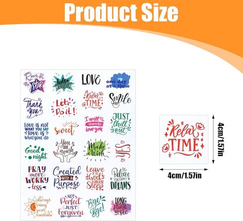 Inspirational UV DTF Wrap Stickers, 150 Pcs Inspirational Motivational Theme UV DTF Stickers for Motel Keychain Waterproof Rub on Transfer Decal for Hotel Keychain Glass Laptop DIY Crafts in Kuwait