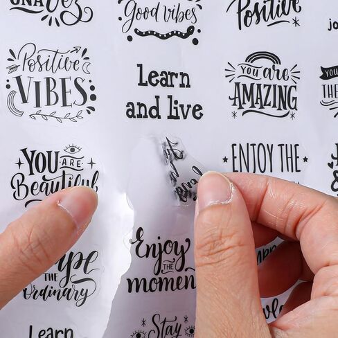 Inspirational UV DTF Wrap Stickers, 150 Pcs Inspirational Motivational Theme UV DTF Stickers for Motel Keychain Waterproof Rub on Transfer Decal for Hotel Keychain Glass Laptop DIY Crafts in Kuwait