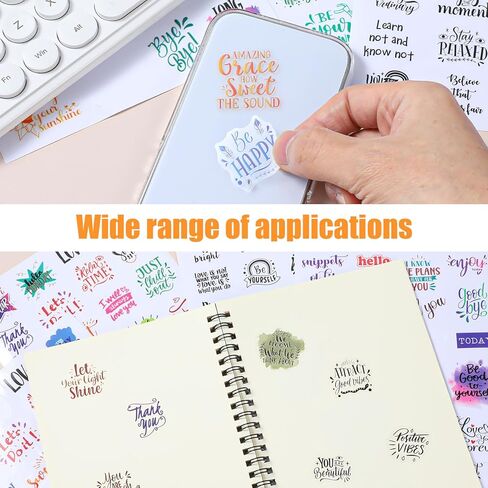 Inspirational UV DTF Wrap Stickers, 150 Pcs Inspirational Motivational Theme UV DTF Stickers for Motel Keychain Waterproof Rub on Transfer Decal for Hotel Keychain Glass Laptop DIY Crafts in Kuwait
