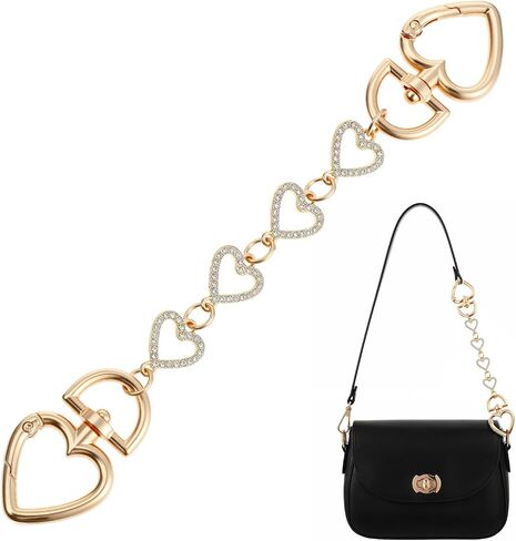 Women Purse Strap Extender Chain for Handbags, Chain Strap Replacement Extension Bag Extender Chains for Various Styles Bags in Saudi Arabia