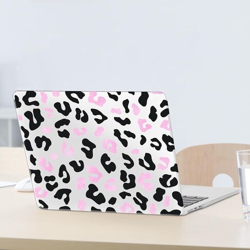 Moseso متوافق مع MacBook Air 13 بوصة Case 2025 2024 2023 2022 M4 A3240 M3 A3113 M2 A2681 ، غلاف وغطاء لوحة مفاتيح بلاستيكي لمكتب Macbook Air 13.6 بوصة ، طباعة القطط الأسود والوردي in Saudi Arabia