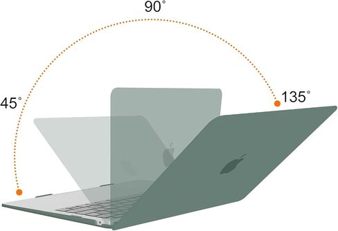 MOSISO Compatible with MacBook Air 13 inch Case 2022-2018 A2337 M1 A2179 A1932, Plastic Hard Shell&360 Protective Bag with 4 Zipper Pockets&Keyboard Cover&Screen Protector&Pouch, Midnight Green&Gray in Saudi Arabia