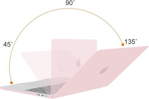 MOSISO Compatible with MacBook Pro 13 inch Case M2 2024-2016 A2338 M1 A2251 A2289 A2159 A1989 A1708 A1706,Plastic Hard Case&Keyboard Cover Skin&Webcam Cover&Bag with Small Case,Rose Quartz&Chalk Pink in Saudi Arabia