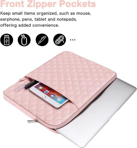 MOSISO Compatible with MacBook Pro 13 inch Case M2 2024-2016 A2338 M1 A2251 A2289 A2159 A1989 A1708 A1706,Plastic Hard Case&Keyboard Cover Skin&Webcam Cover&Bag with Small Case,Rose Quartz&Chalk Pink in Saudi Arabia