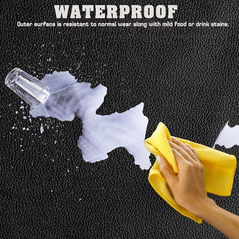 Leather Fabric, Faux Leather, Vinyl Fabric, for Upholstery Crafts, DIY Sewings, Sofa, Handbag, Earrings, Hair Bows Decorations (Blue 54 * 12inch) in Kuwait