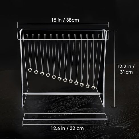 Wendulum Wave Mach Wave: Wavemachine of Mach ، 12 كرة ديكور سطح المكتب للمنزل ، المكتب ، إلخ (واضح) in Kuwait