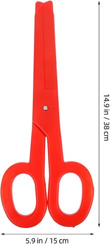 MAGICLULU Giant Clown Scissors Prop for Carnival Accessories and Stage Performance, Green Fake Scissors for Cosplay and Pretend Play, 14.96 Inch Large Shears in Saudi Arabia