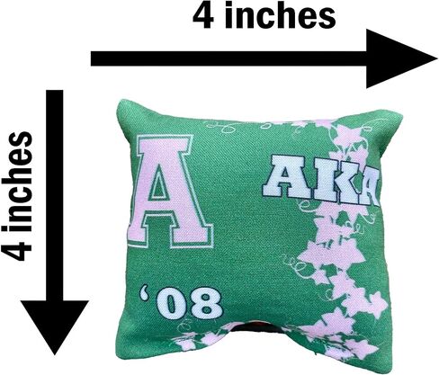 AKA Gift White Pearl Bracelets on Pink Jewelry Pillow (4in.x4in) in Saudi Arabia