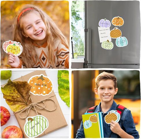 24Pcs Fall Pumpkin Sticky Notes Thanksgiving Colorful Buffalo Plaid Self-Stick Adhesive Memo Pads Autumn Harvest Seasonal Holiday Writing Notepads Gifts School Office Stationery Supplies, 480 Sheets in Kuwait