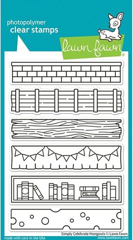 Lawn Fawn LF3719 Simply Celebrate Hangouts 4X6 Clear Stamp Set in Saudi Arabia
