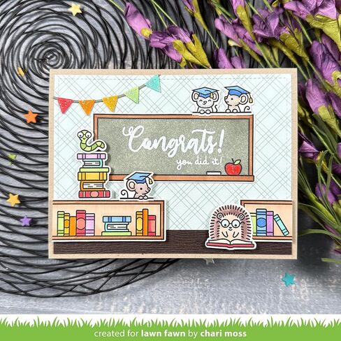 Lawn Fawn LF3719 Simply Celebrate Hangouts 4X6 Clear Stamp Set in Saudi Arabia
