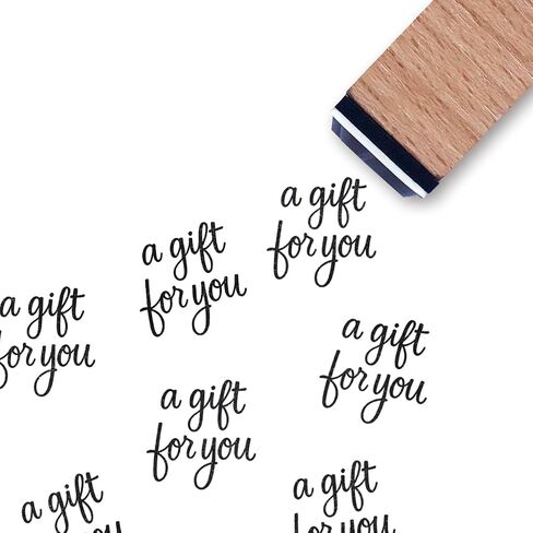 A Gift for You Rubber Stamp, 3/5 Inch Small Mini Stamp for Scrapbooking Card Making Planner in Saudi Arabia