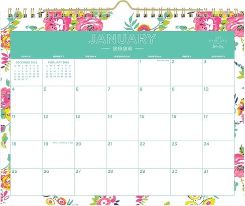 2026 Blue Sky Day Designer Monthly Wall Calendar ، 8-3/4 "× 11" ، Peyton White ، من يناير إلى ديسمبر ، 103629 in Saudi Arabia