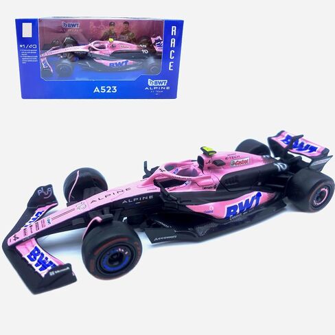 New Bbuago 2023 1/43 F1 A523#10 Pink P.Gasly Version Formula One for BWT-Alpine Adult Die Cast Alloy Luxury Vehicle Collection Model Gift in Saudi Arabia