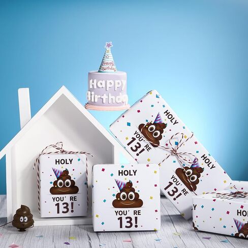 WRAPAHOLIC Funny 21st Birthday Wrapping Paper - Mini Roll - 17 Inch x 33 Feet - Holy Shit You're 21 Design for Birthday, Party, Prank in Saudi Arabia