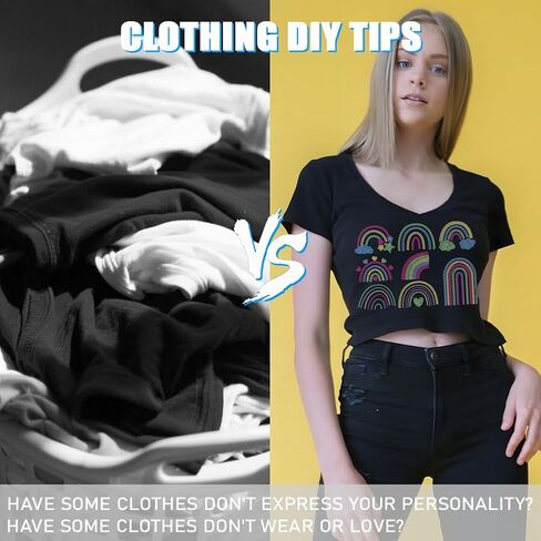 Superdant 8pcs قوس قزح الكريستال الحديد الحديد على النقل نقل DIY النقل ملصق قوس قزح بريق زخرفة النمط رينستون لوسائد القمصان 29.7x21cm in Kuwait