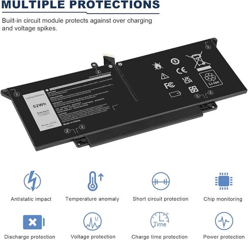 Futurebatt Laptop New 5200mAh Battery for Dell Inspiron 1464 1564 1764 JKVC5 312-1021 in Kuwait