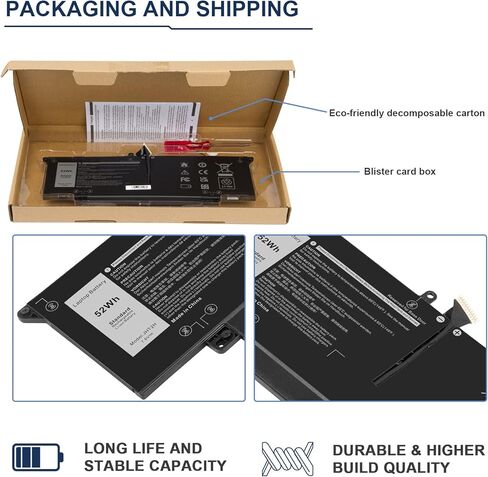 Futurebatt Laptop New 5200mAh Battery for Dell Inspiron 1464 1564 1764 JKVC5 312-1021 in Kuwait