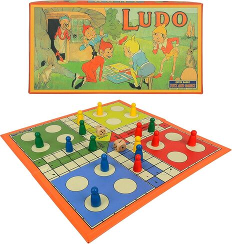 مجموعة لعبة اللوحة Ludo قابلة للطي | لعبة لوحة الأسرة الصديقة للسفر المحمولة | يتضمن 16 رمزًا للألوان ، 2 الزهر | متعة داخلية/خارجية للأطفال والكبار | لعبة الألعاب التقليدية in Kuwait