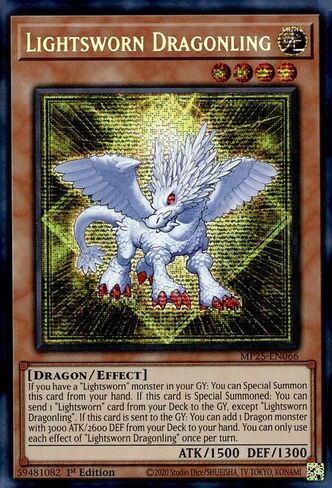 Lightsworn Dragonling - MP25 -EN066 - Secret Secret Rare - 1st Edition in Saudi Arabia