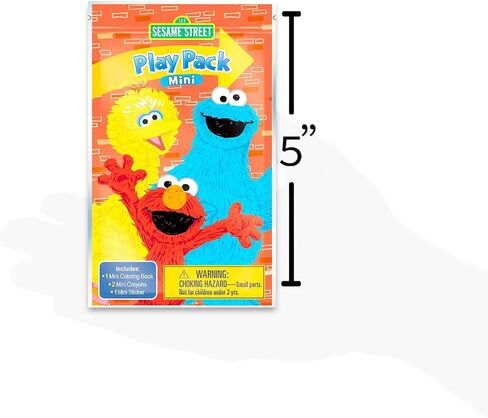 8 Pc Sesame Street Mini Party Favors Set - Bundle 8 Play Packs with Mini Coloring Books, Stickers, and Goodie Bags | Sesame Street Birthday Party Supplies Decorations in Saudi Arabia