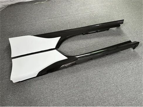 ألياف الكربون الجانبية طقم جسم الجسم الأمامي الخارق المفسد الخلفي الناشر موزع متوافق مع Ferrari SF90 جسم مجموعة الجانبية تنورة جانبية in Kuwait