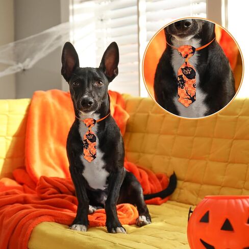 Frienda 32 Pcs Halloween Dog Bow Ties for Dogs Halloween Dog Collars Adjustable Dog Bow Ties Neckties Pumpkin Ghost Pet Bowtie Collar Accessories for Halloween Dog Pet Costume Decoration in Saudi Arabia