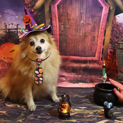 Frienda 32 Pcs Halloween Dog Bow Ties for Dogs Halloween Dog Collars Adjustable Dog Bow Ties Neckties Pumpkin Ghost Pet Bowtie Collar Accessories for Halloween Dog Pet Costume Decoration in Saudi Arabia