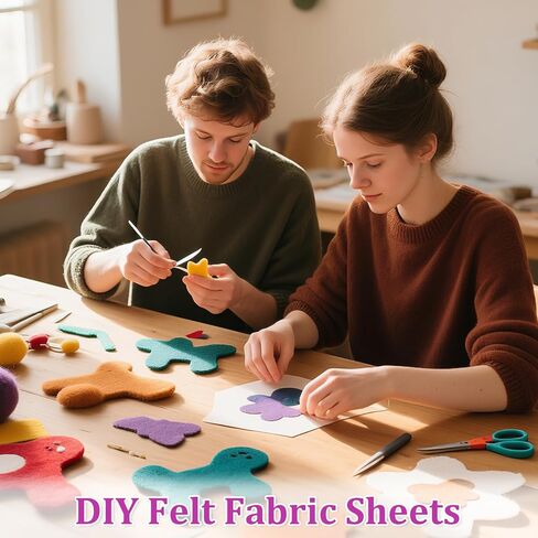 120 Pcs 12 x 12 Inch Felt Sheets for Craft Assorted Color Squares Fabric Sheets for DIY Crafts Sewing Patchwork in Kuwait