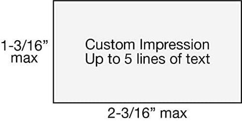 Trodat Professional 5204 Personalized Individual Custom Self Inking Stamp (1-3/16" x 2-3/16") in Saudi Arabia