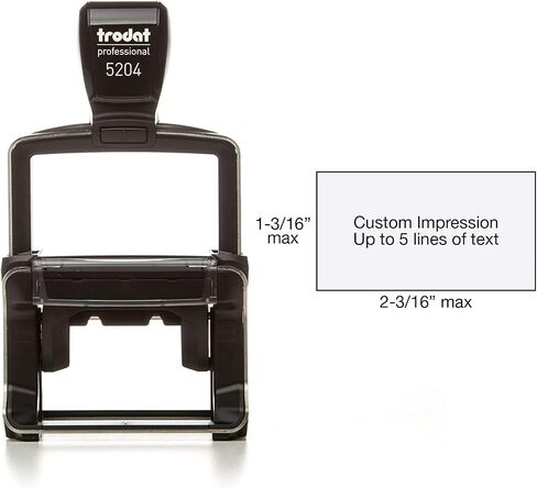 Trodat Professional 5204 Personalized Individual Custom Self Inking Stamp (1-3/16" x 2-3/16") in Saudi Arabia