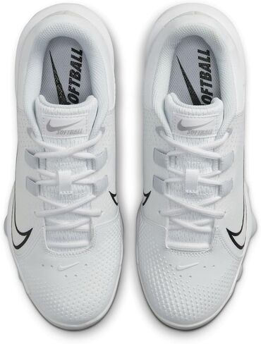 حذاء Nike للسيدات Hyperdiamond 4 Pro Moulded Softball SZ 8.5 أسود | أبيض | رمادي in Kuwait