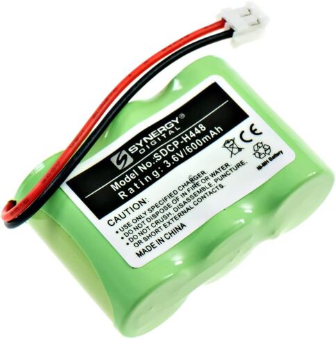 Synergy Digital Cordless Phone Battery, Works with Audiovox AT-14 Cordless Phone, (Ni-MH, 3.6, 600mAh) Ultra High Capacity Battery in Saudi Arabia