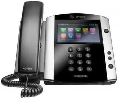 Polycom VVX 601 Corded Business Media Phone System - 16 Line PoE - 2200-48600-001 - AC Adapter (Included) - Replaces VVX 600 (Renewed) in Saudi Arabia
