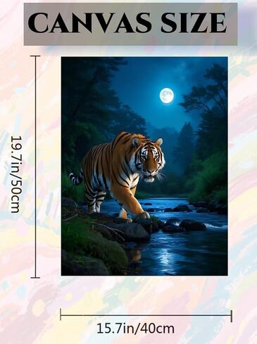 ACANDYL Flamingo DIY Paint by Numbers Kit for Adults Paint by Number Beginner Canvas Painting by Number Flamingos DIY Acrylic Oil Painting on Canvas Arts Craft Decoration 16x20 Inch in Kuwait
