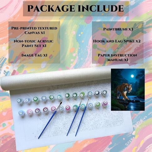 ACANDYL Flamingo DIY Paint by Numbers Kit for Adults Paint by Number Beginner Canvas Painting by Number Flamingos DIY Acrylic Oil Painting on Canvas Arts Craft Decoration 16x20 Inch in Kuwait