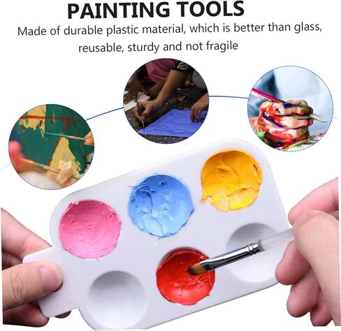 10pcs Portable Painting Tools Watercolor Paint Tray Palette Box for Boys and Girls DIY Art in Saudi Arabia