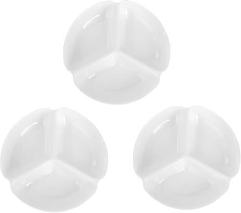 3pcs بلاستيك ألوان مائية لوحة خلاط خفيفة الوزن متعدد الوظائف صواني الطلاء للفنانين طلاب التصميم الخزفي متينة لخلط الألوان سهلة التنظيف in Saudi Arabia