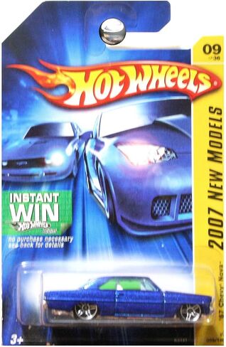 Hot Wheels '67 Blue Chevy Nova PR5 1/64 2007 in Saudi Arabia