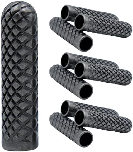 إكسسوارات قبعة Valiclud Hat Tip Tips رؤوس الحاشية حزام مشبك 10pcs aglets المعادن الاستبدال سلك نهاية هوديي كبسولات الحذاء الطرف الدانتيل الطرف نهاية لإصلاح الملحقات ، 2.23x0.50x0.50 سم ، أسود ، أسود in Kuwait