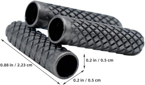 إكسسوارات قبعة Valiclud Hat Tip Tips رؤوس الحاشية حزام مشبك 10pcs aglets المعادن الاستبدال سلك نهاية هوديي كبسولات الحذاء الطرف الدانتيل الطرف نهاية لإصلاح الملحقات ، 2.23x0.50x0.50 سم ، أسود ، أسود in Kuwait