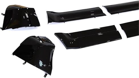 متوافق مع Land Rover Defender 90 Side Skirt Black Bodykit الأمامي الخلفي لفائف الزاوية الجانبية التنانير in Kuwait