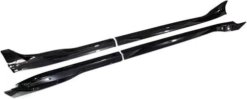 شفرات امتداد Car Side Extension Gloss ملحقات سوداء متوافقة مع Tesla Model 3 2017-2022 4PCS DOPFUSER SPOPFUSER (Gloss Black) in Kuwait